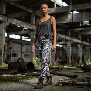 ALICE + OLIVIA BLACK WHITE ZEBRA SKINNY JEANS SIZE 4